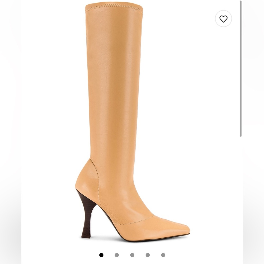Helsa Snipped Toe Boot in Beige